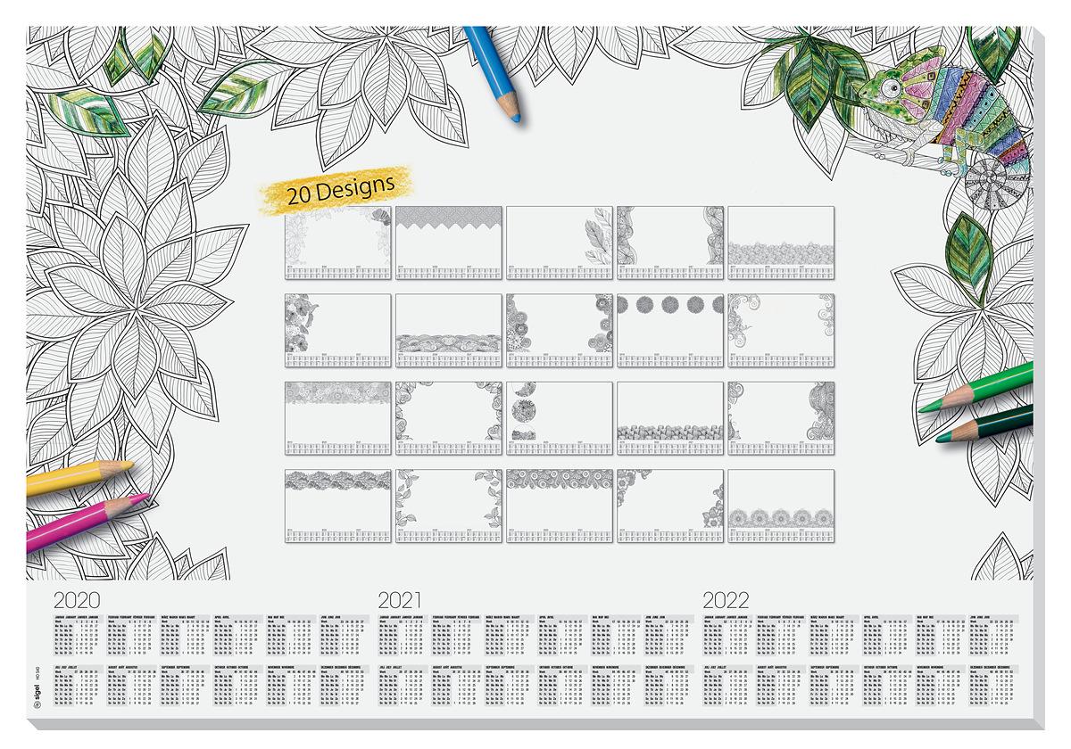 Papier Schreibunterlage Design Sigel