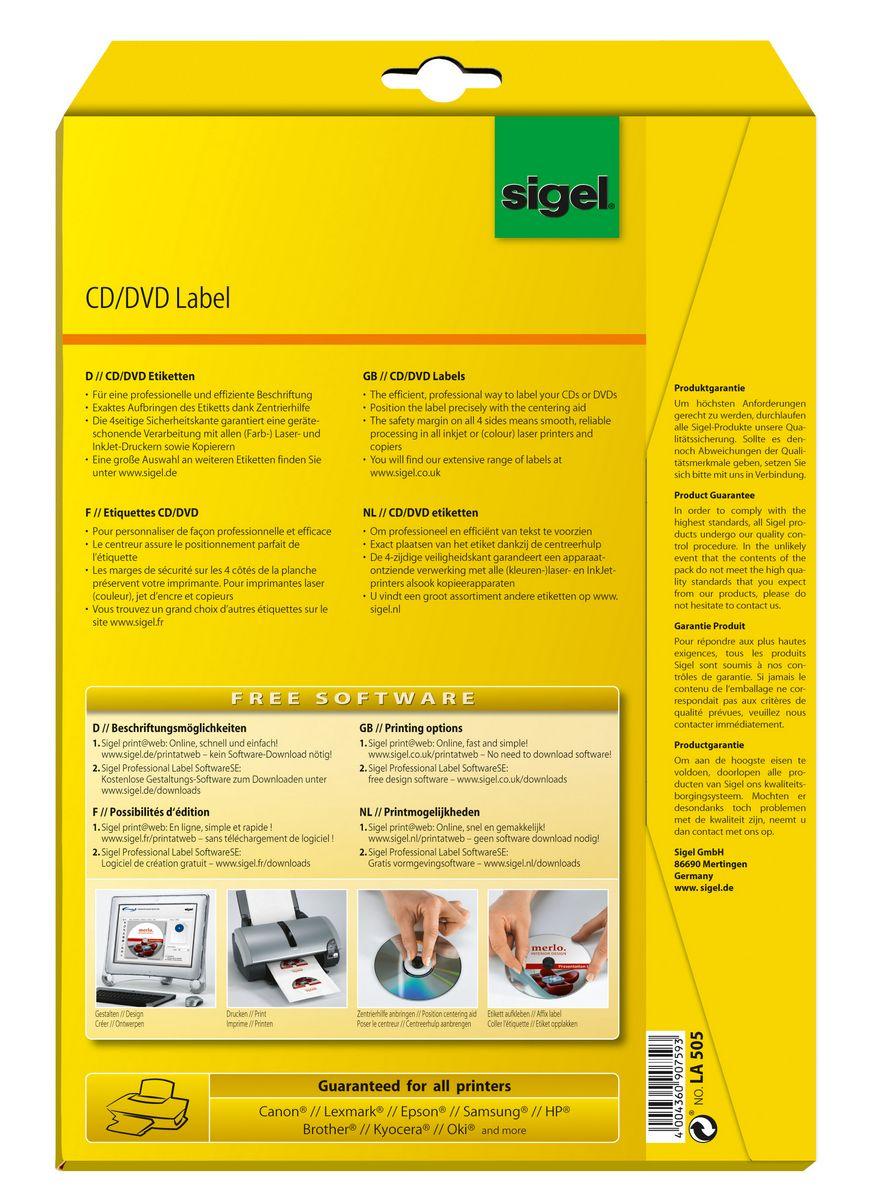 Cd Dvd Etiketten Sigel