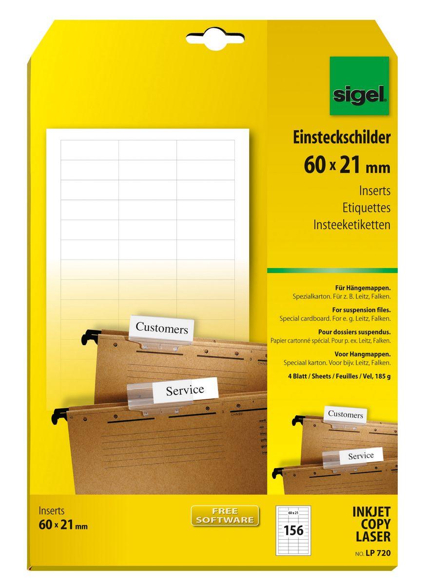 Pc Einsteckschilder Fur Hangemappen Sigel