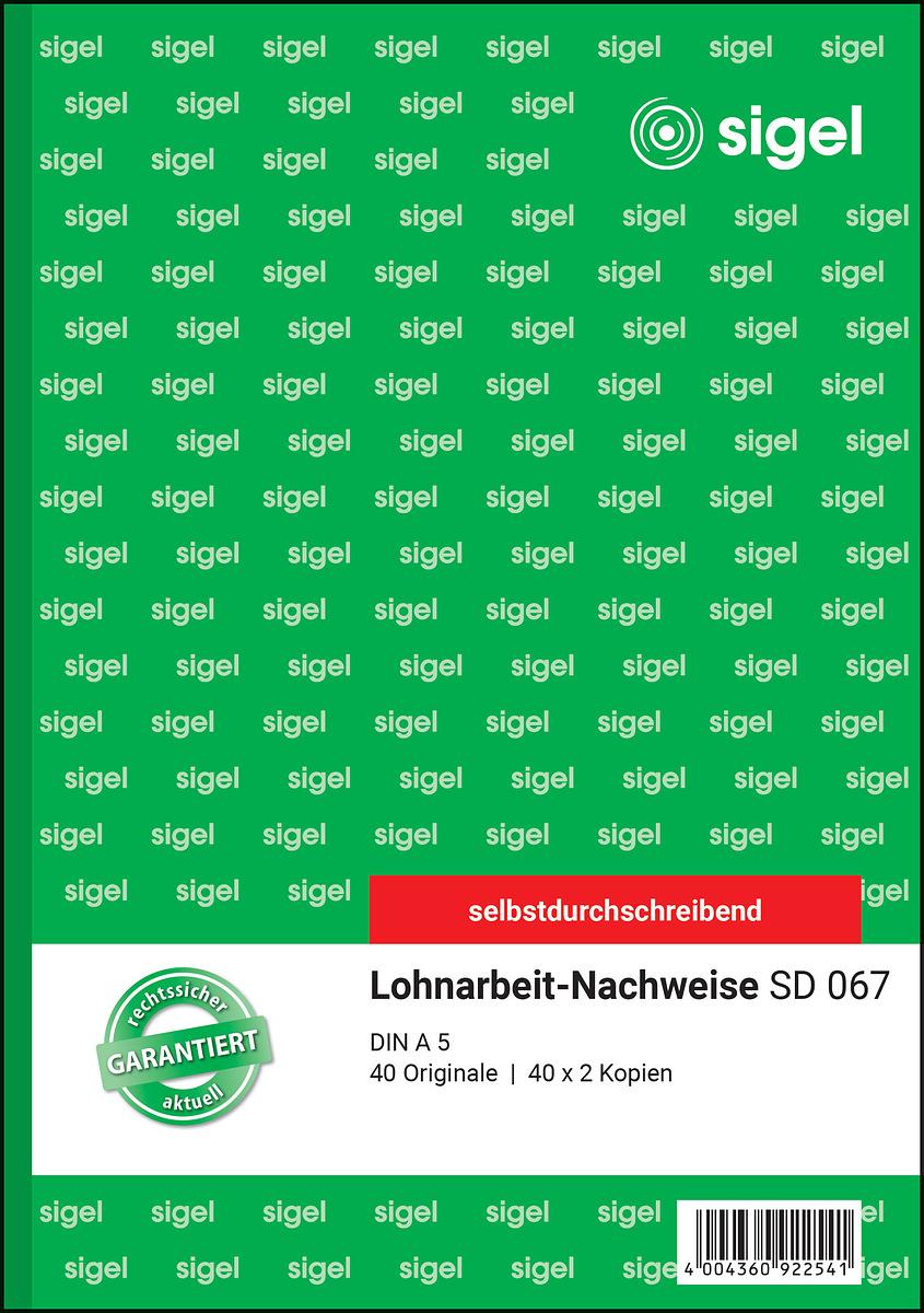 Lohnarbeit Nachweise Sigel