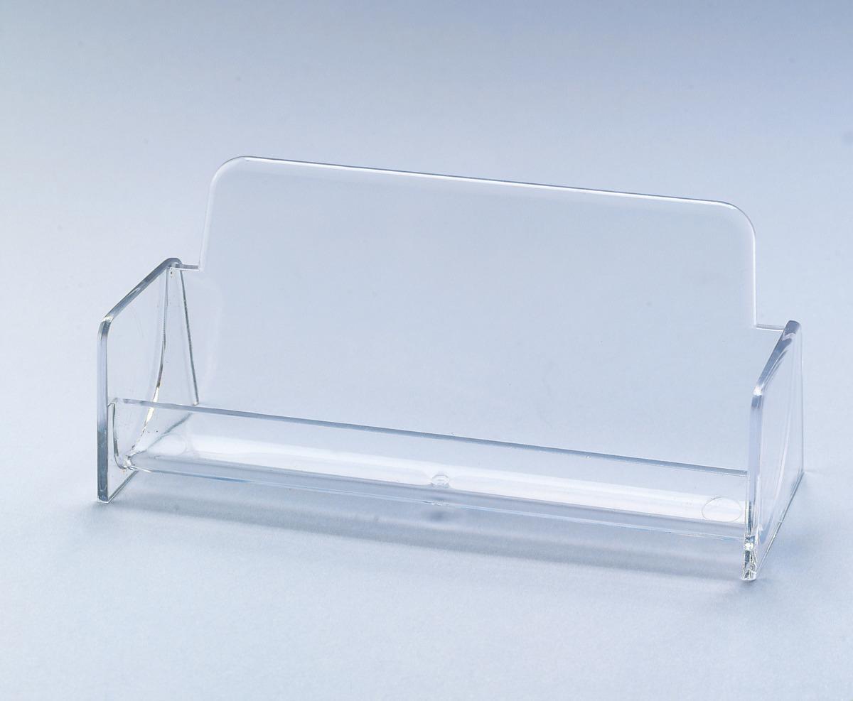max. 97x85 mm für bis zu 50 Karten glasklar Sigel® Visitenkarten-Aufsteller