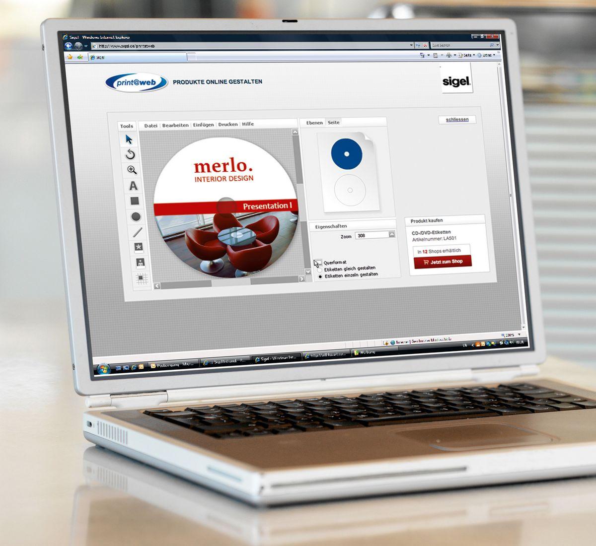 Vorlage für den CD Label Maker