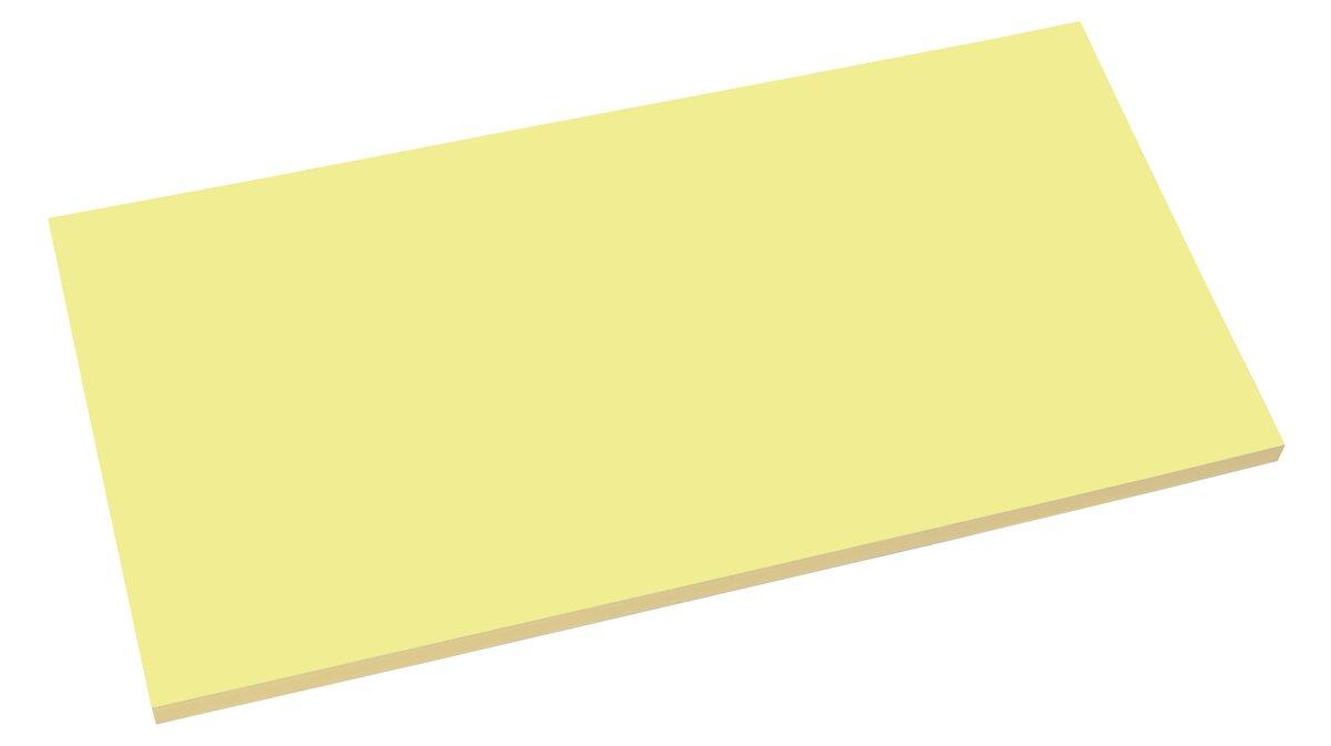 Rechteckiger, gelber Haftnotizzettel