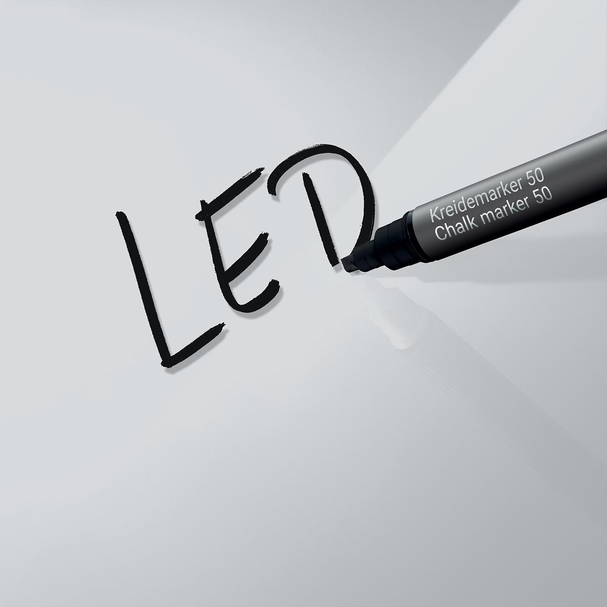 Magnetic Glass Board Artverum LED light | SIGEL