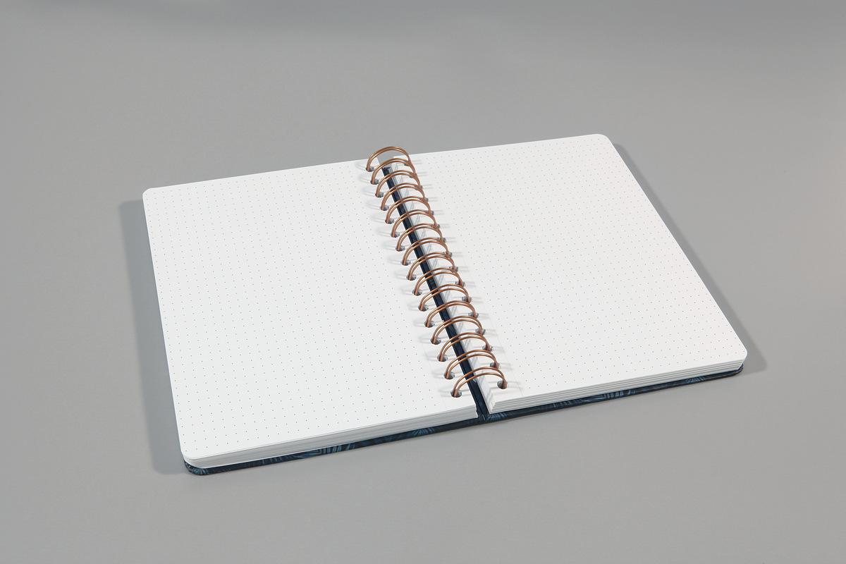 Packung mit 2 Stück Zebra Spiral Writing Notizbuch A5 Kompositionsbuch Notebook Einfache Blätter Kraftpapier Hardcover 70 Blätter 