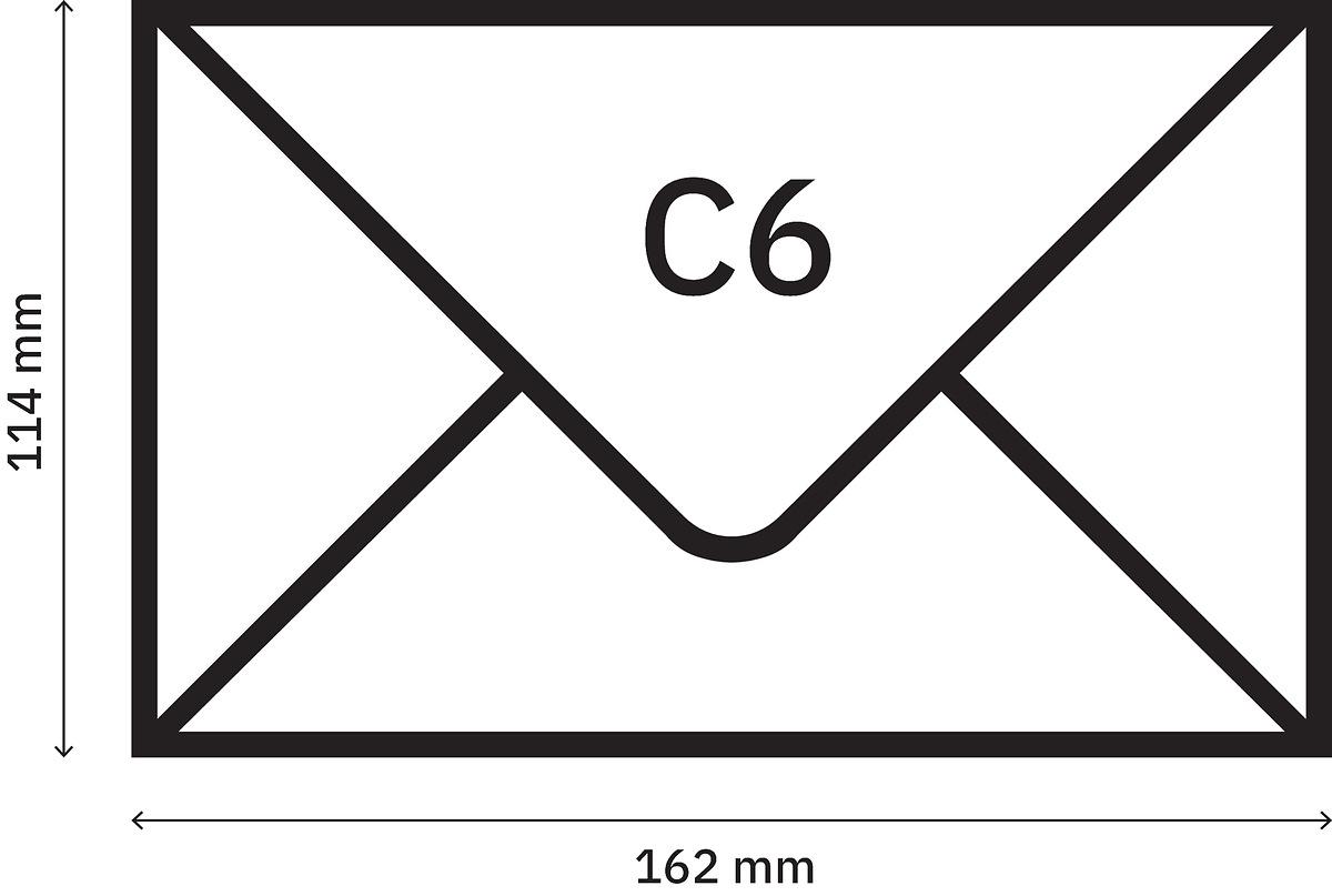 Vermassung Umschlag C6