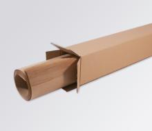 Cardboard roll in open cardboard box