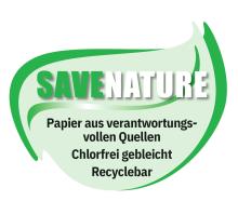 Green leaf design with text: Save Nature, paper texture eco-friendly