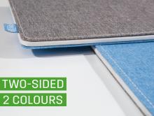 Grauer und blauer Stoffbezug, doppelseitig