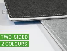 Doppeltes Stoffdesign in Grau