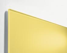Glasmagnetboard-artverum-matt-pastellgelb-Detail
