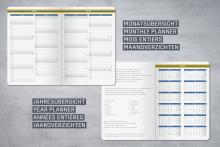 Monats- und Jahresübersicht 2026, mehrsprachig