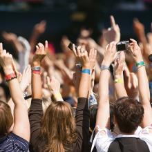 Arms with watches and cameras