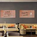 Artverum Glas-Magnettafeln in Café