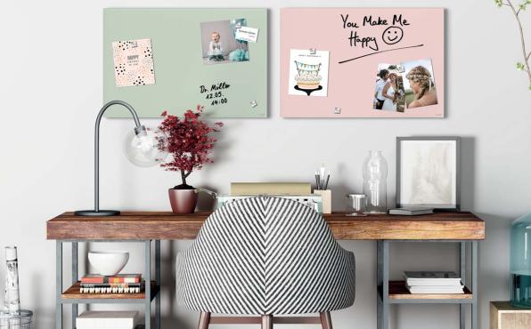 Präsentation Glas-Magnettafeln Artverum auf der Orgatec