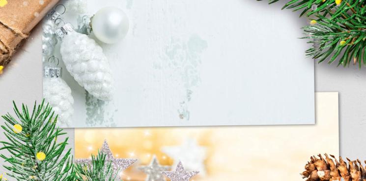 Papeterie für die Weihnachtspost