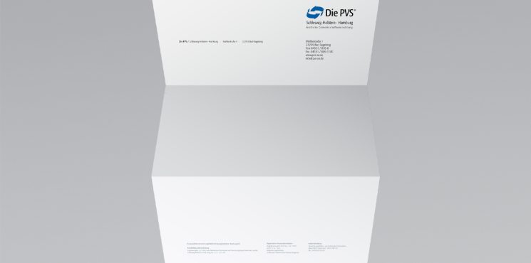 Briefpapier mit Logo der PVS / Schleswig-Holstein • Hamburg