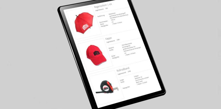 Tablet mit Smartpro Closed Shop von Bachl