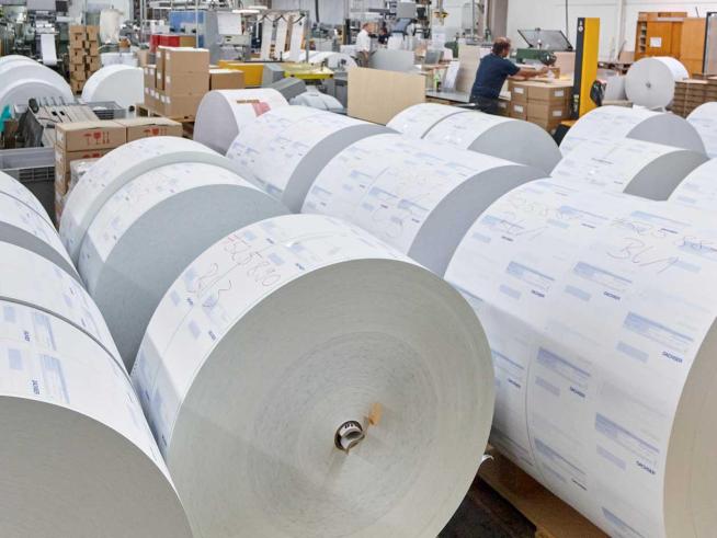 Die Papierrollen der Druckerzeugnisse von SIGEL