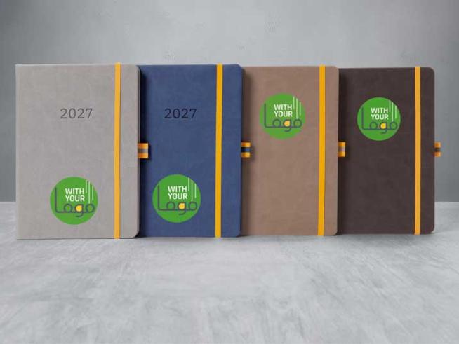 Notizbücher und Kalender mit Logo