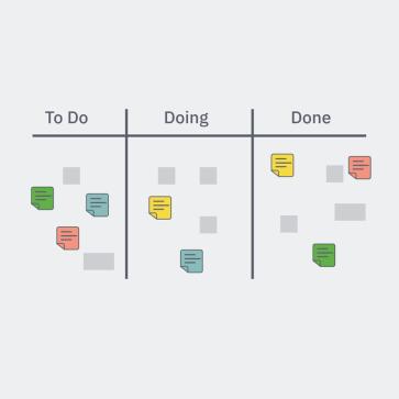 Die agile Arbeitsmethode “Kanban“ Teaser-Tiles